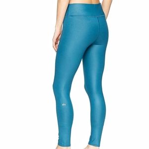 Alo yoga mid rise teal leggings size S